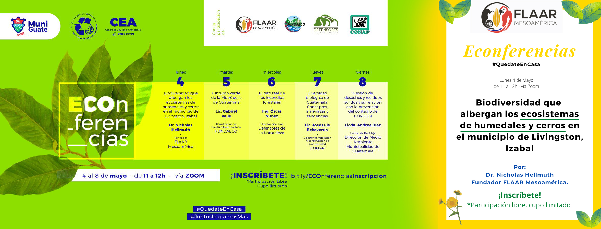 econferencias-Biodiversidad-de-Livingston-Izabal-FLAAR-Mesoamerica-2020